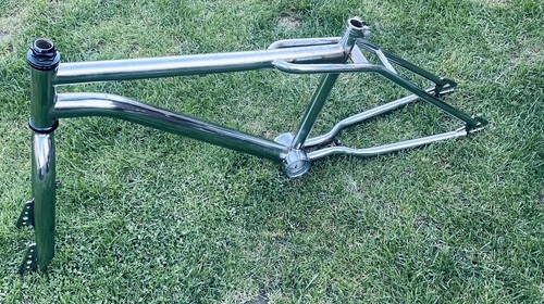 Vintage chrome bmx frame - , and