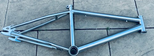 Vintage chrome bmx frame - ,
