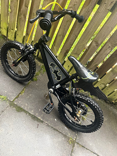 Black unisex kids bike - black,